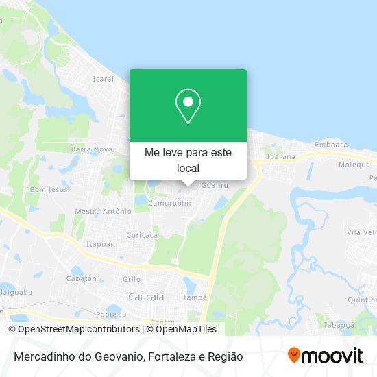 Mercadinho do Geovanio mapa