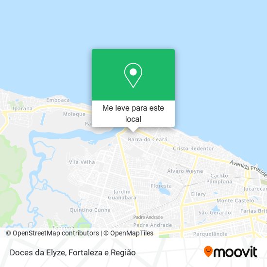 Doces da Elyze mapa