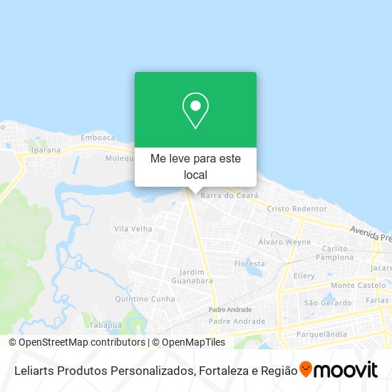 Leliarts Produtos Personalizados mapa