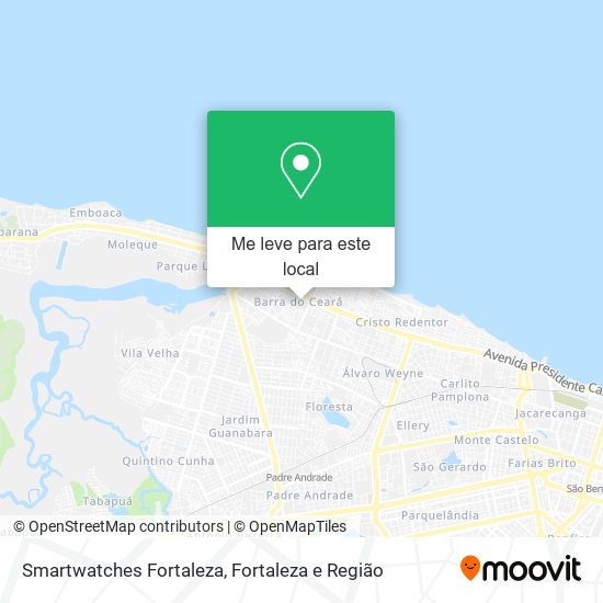 Smartwatches Fortaleza mapa