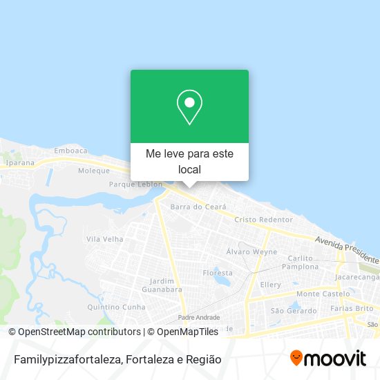 Familypizzafortaleza mapa