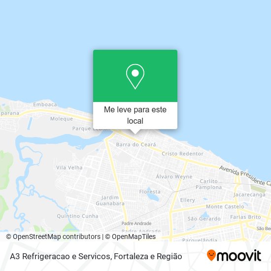 A3 Refrigeracao e Servicos mapa