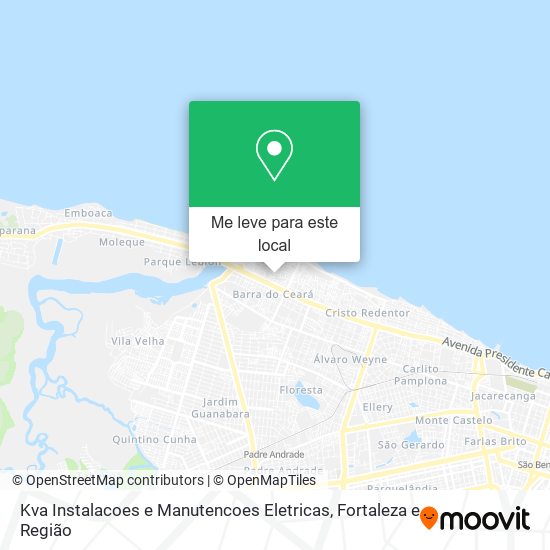 Kva Instalacoes e Manutencoes Eletricas mapa