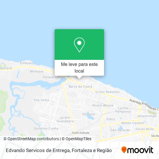 Edvando Servicos de Entrega mapa