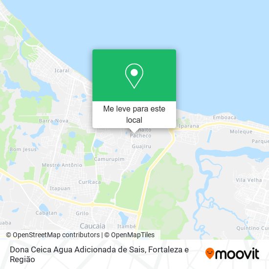 Dona Ceica Agua Adicionada de Sais mapa