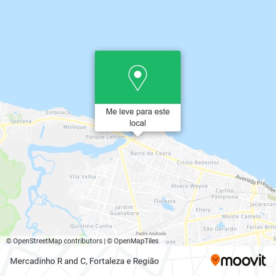 Mercadinho R and C mapa