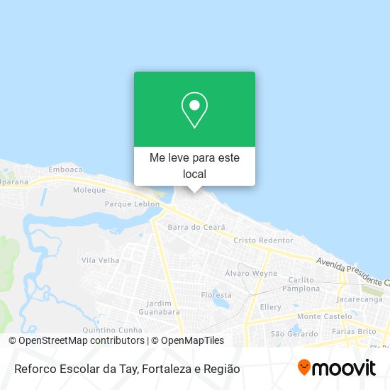 Reforco Escolar da Tay mapa