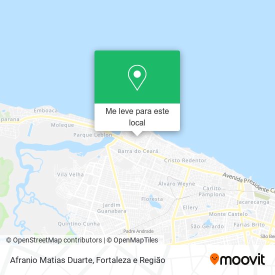 Afranio Matias Duarte mapa