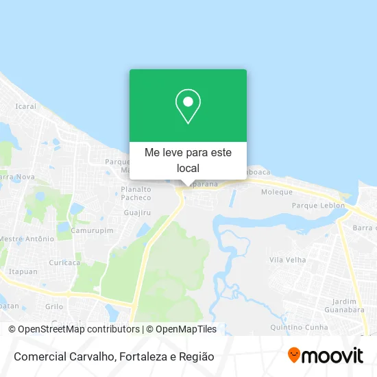 Comercial Carvalho mapa