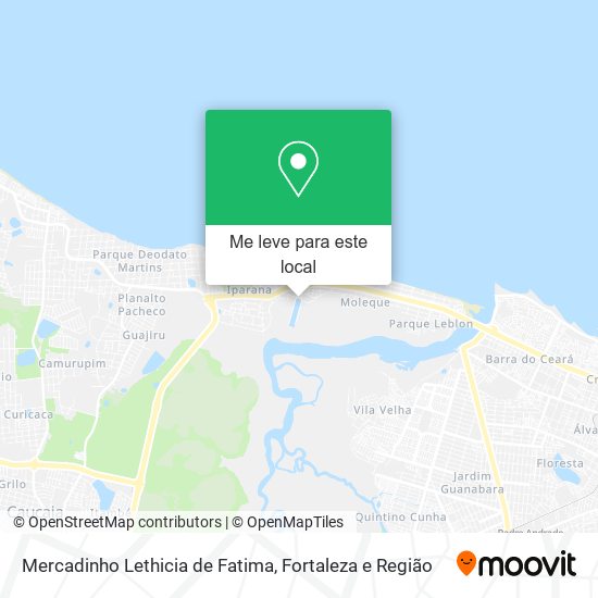 Mercadinho Lethicia de Fatima mapa