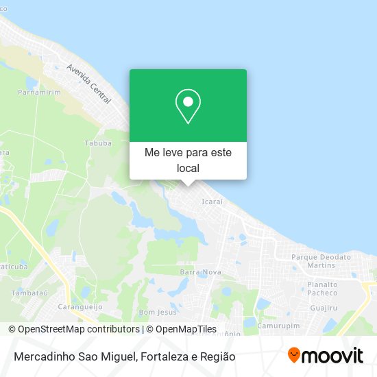 Mercadinho Sao Miguel mapa