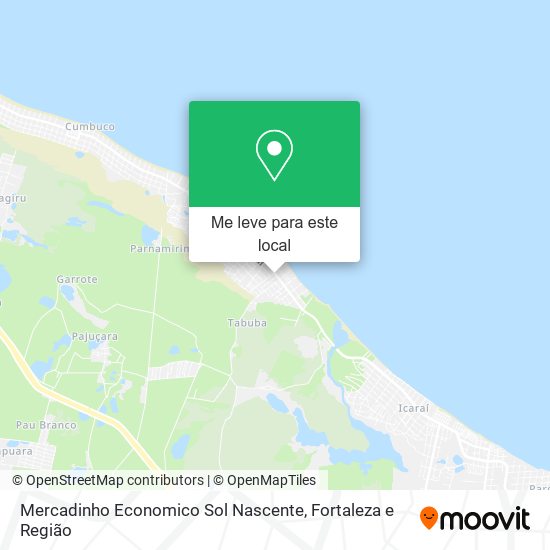 Mercadinho Economico Sol Nascente mapa