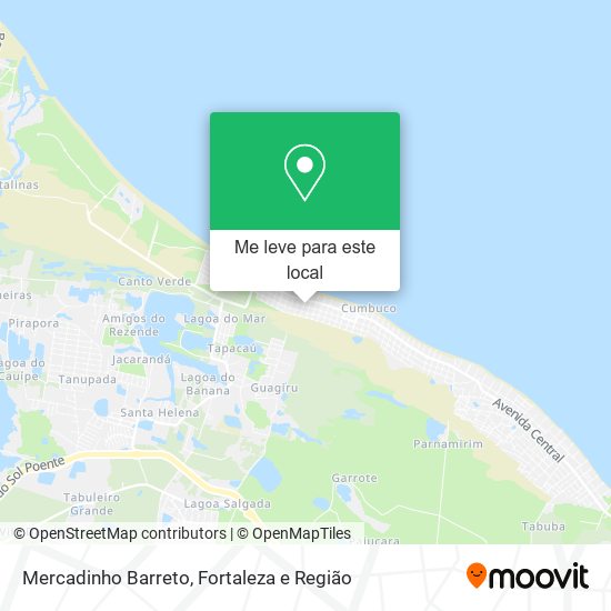 Mercadinho Barreto mapa