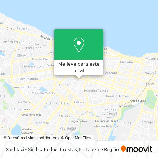 Sinditaxi - Sindicato dos Taxistas mapa