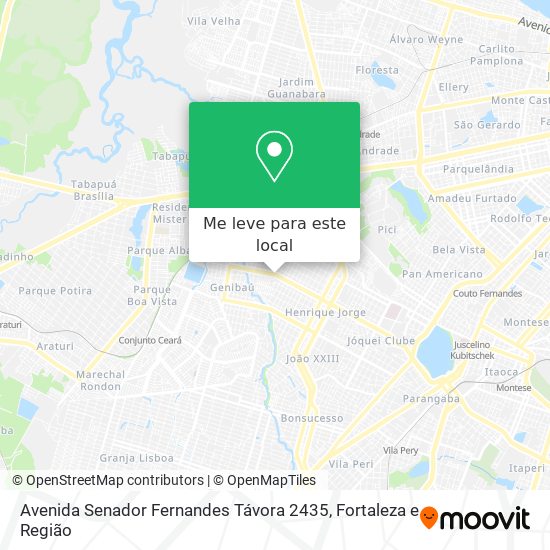 Avenida Senador Fernandes Távora 2435 mapa