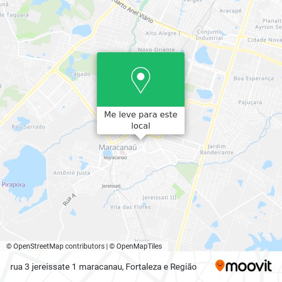 rua 3 jereissate 1 maracanau mapa