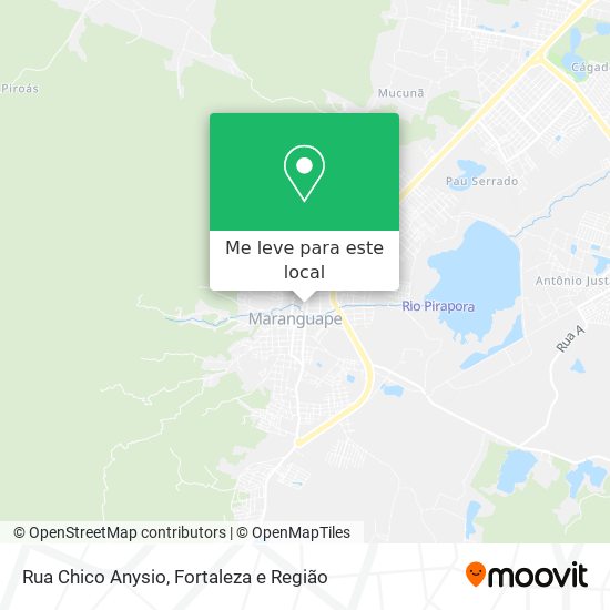 Rua Chico Anysio mapa