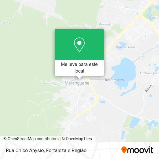 Rua Chico Anysio mapa