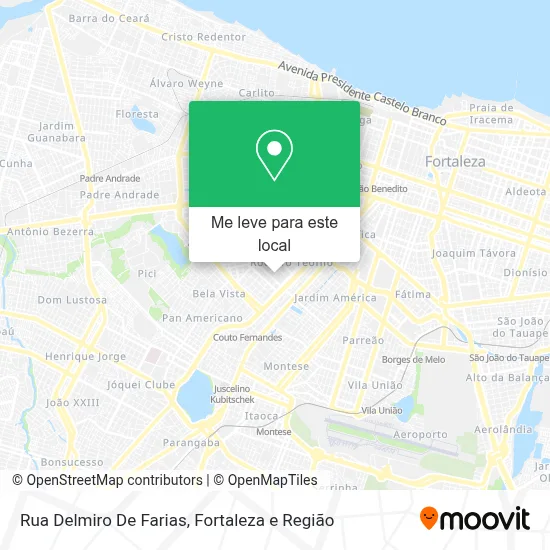 Rua Delmiro De Farias mapa