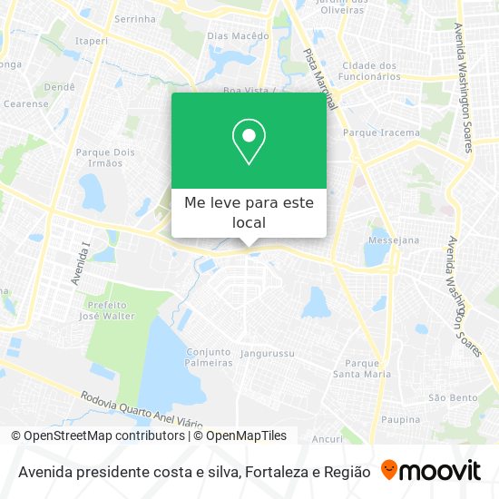 Avenida presidente costa e silva mapa