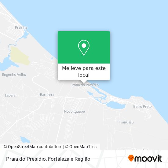 Praia do Presídio mapa