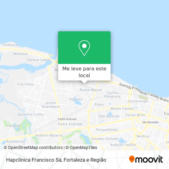 Hapclinica Francisco Sá mapa