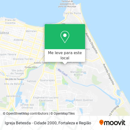 Igreja Betesda - Cidade 2000 mapa