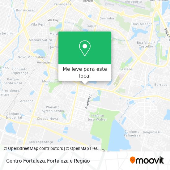 Centro Fortaleza mapa