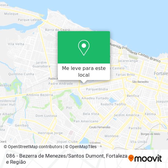 086 - Bezerra de Menezes / Santos Dumont mapa