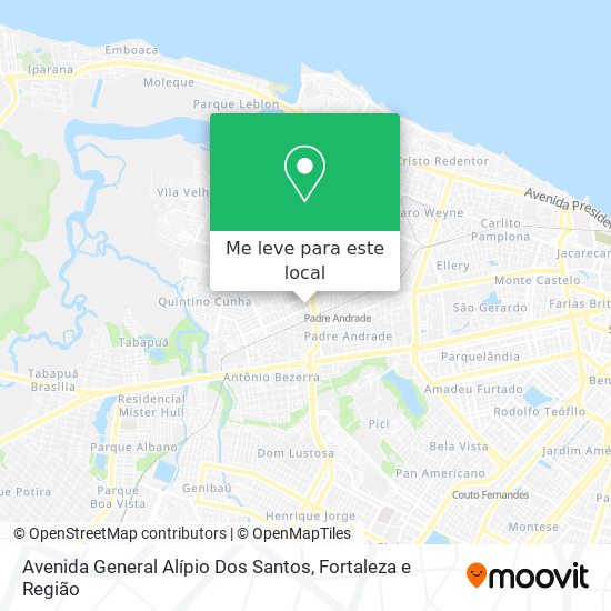 Avenida General Alípio Dos Santos mapa