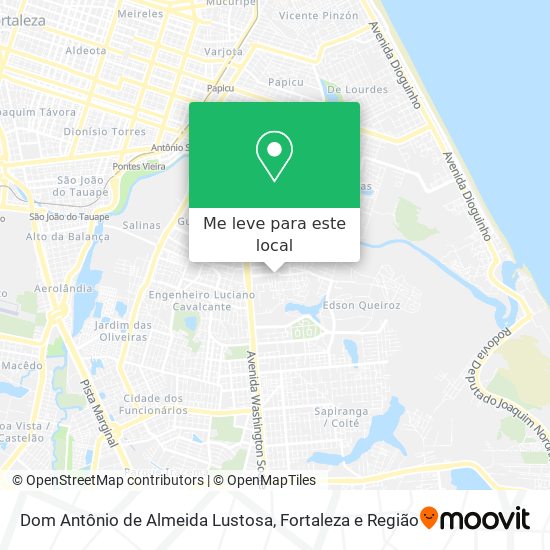 Dom Antônio de Almeida Lustosa mapa