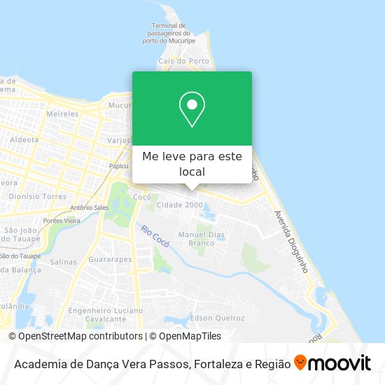 Academia de Dança Vera Passos mapa