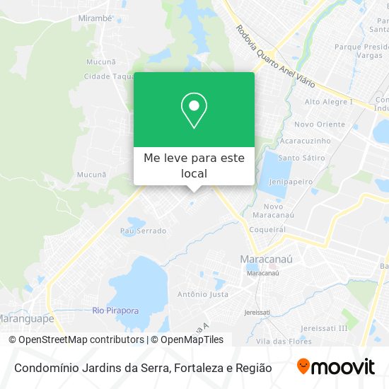 Condomínio Jardins da Serra mapa