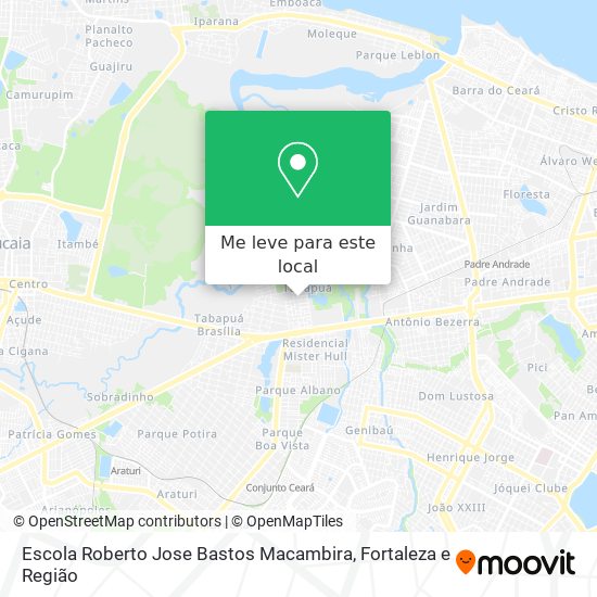 Escola Roberto Jose Bastos Macambira mapa