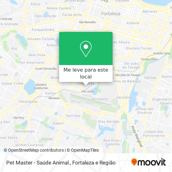 Pet Master - Saúde Animal. mapa