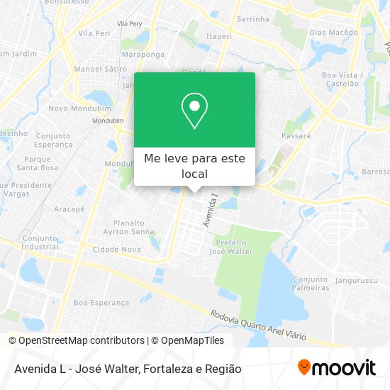 Avenida L - José Walter mapa