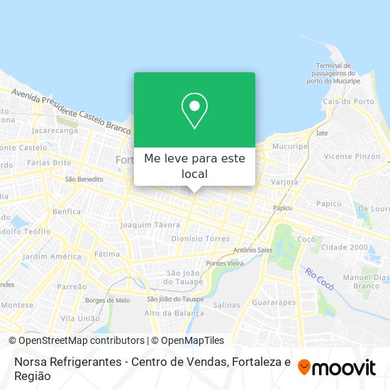 Norsa Refrigerantes - Centro de Vendas mapa