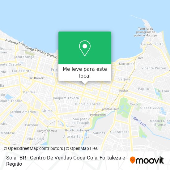 Solar BR - Centro De Vendas Coca-Cola mapa