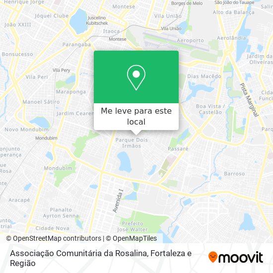 Associação Comunitária da Rosalina mapa