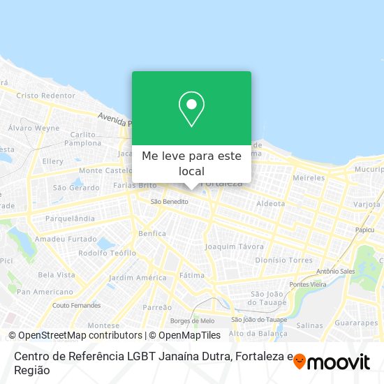 Centro de Referência LGBT Janaína Dutra mapa