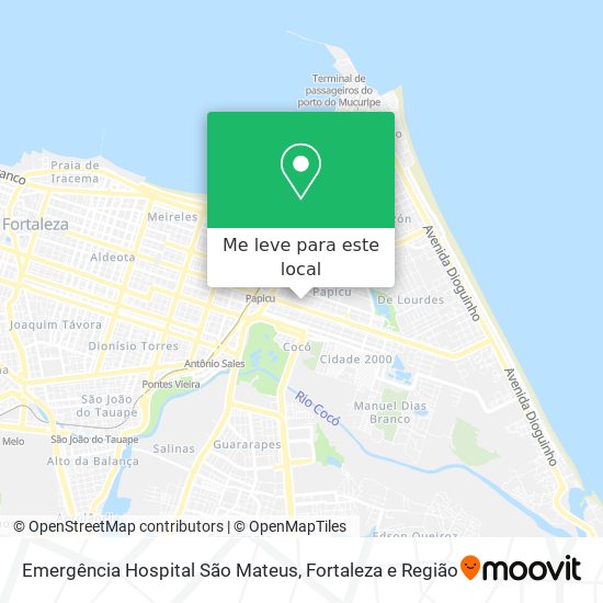 Emergência Hospital São Mateus mapa