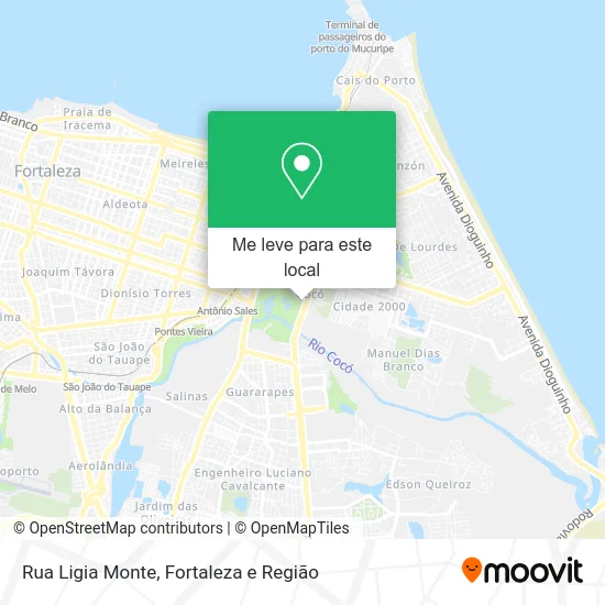 Rua Ligia Monte mapa