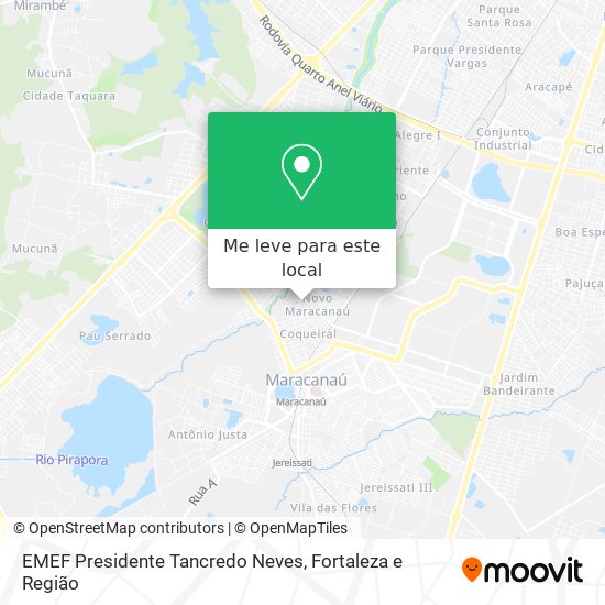 EMEF Presidente Tancredo Neves mapa