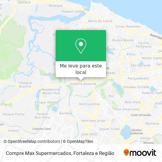 Compre Max Supermercados mapa