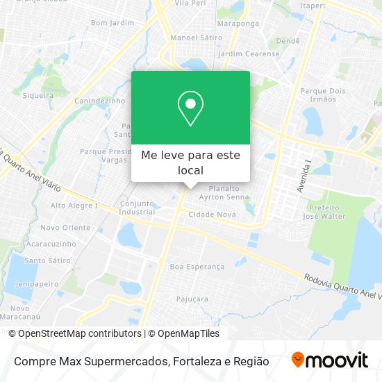 Compre Max Supermercados mapa