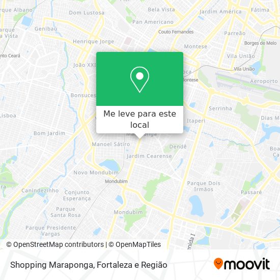 Shopping Maraponga mapa