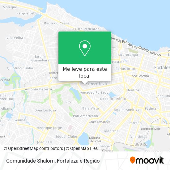 Comunidade Shalom mapa