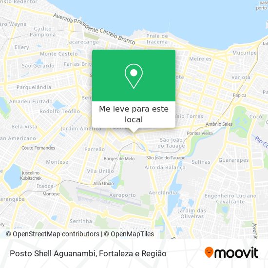 Posto  Shell Aguanambi mapa