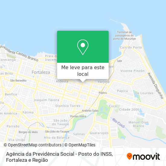 Agência da Previdência Social - Posto do INSS mapa