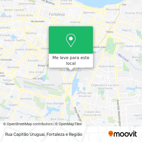 Rua Capitão Uruguai mapa